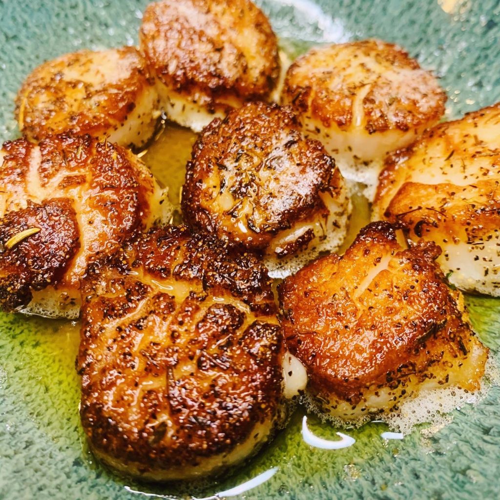 herb lemon butter scallops